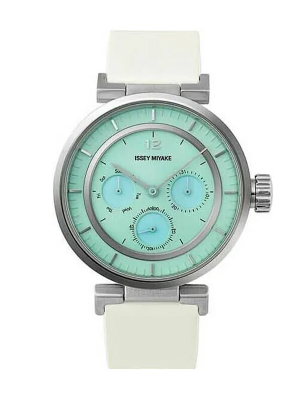 三宅一生 ISSEY MIYAKE 和田 智 | Satoshi Wada 限量款三眼皮革女錶 NYAB703Y / VD75-0030G MINI - W 錶徑39MM